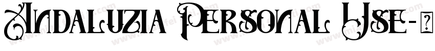 Andaluzia Personal Use字体转换